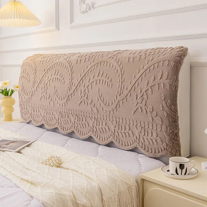 26 novih jacquard baršunastih navlaka za naslone za glavu kreveta s motivom lišća vrbe, debeli zaštitni navlaka protiv prašine za mekane naslone