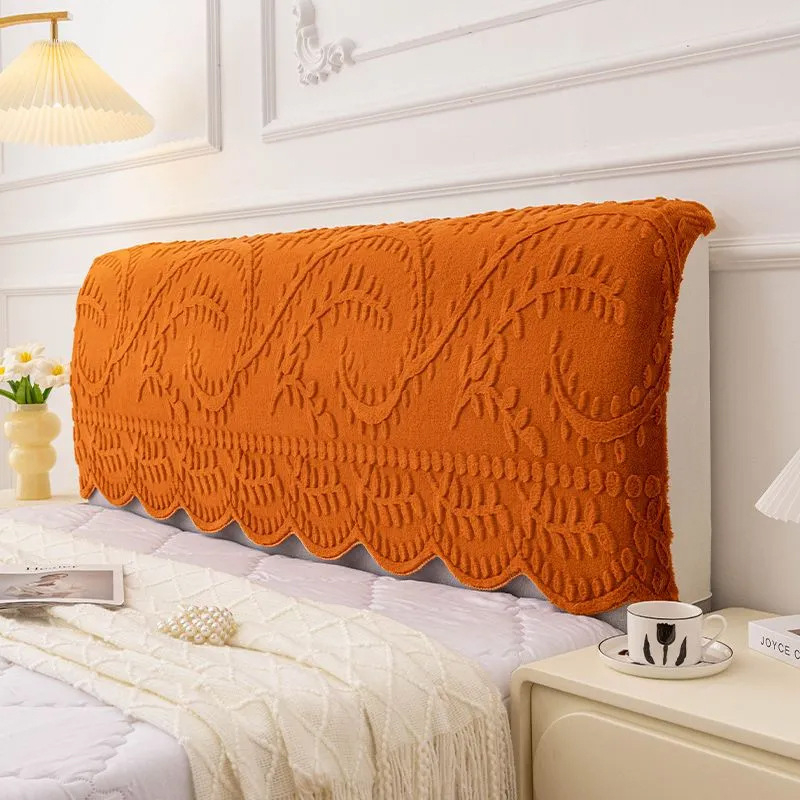 26 novih jacquard baršunastih navlaka za naslone za glavu kreveta s motivom lišća vrbe, debeli zaštitni navlaka protiv prašine za mekane naslone