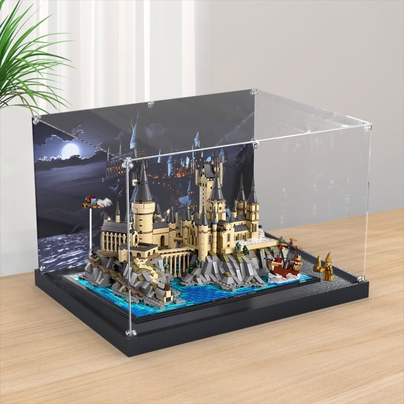 Akrilni kut za izlaganje LEGO 76419 Hogwarts Castle – zaštita od prašine, stolni eksponat
