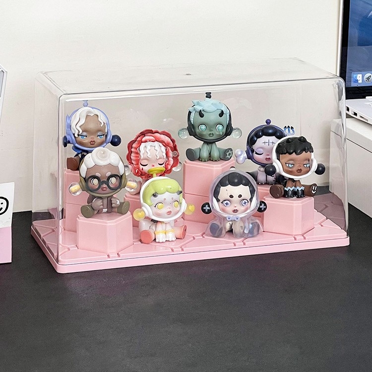 Prozirni akrilni vitrinski ormarić za pohranu Blind Box i malih figurica Bubble Mart