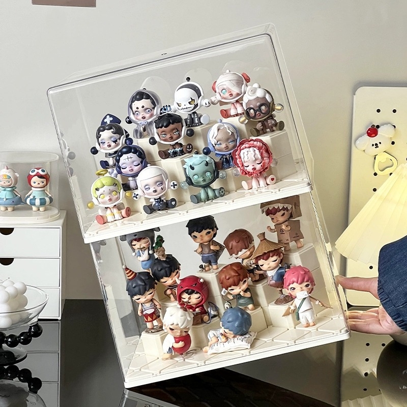 Prozirni akrilni vitrinski ormarić za pohranu Blind Box i malih figurica Bubble Mart