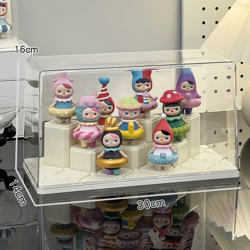 Prozirni akrilni vitrinski ormarić za pohranu Blind Box i malih figurica Bubble Mart
