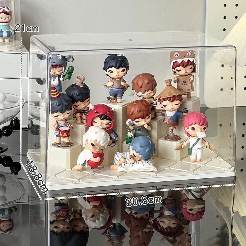 Prozirni akrilni vitrinski ormarić za pohranu Blind Box i malih figurica Bubble Mart