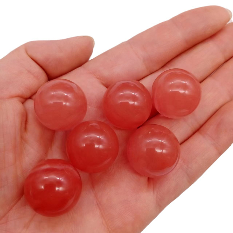 Kristalna kugla za ukras s ametistom, tigrovo oko i lazuritom, 2 cm