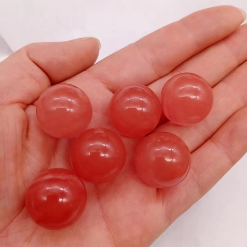 Kristalna kugla za ukras s ametistom, tigrovo oko i lazuritom, 2 cm