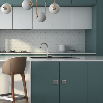 Drška za ormar od aluminijske legure, modern minimalistički stil, mala ručka s jednim otvorom