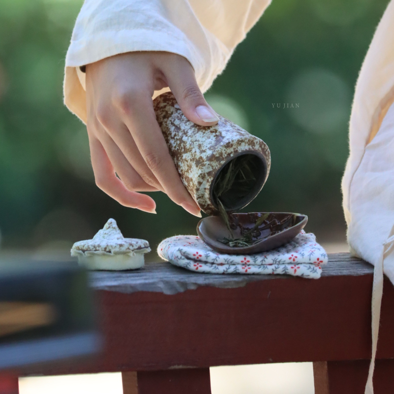 Gruba keramička posuda za čaj s glazurom peći, japanskog stila zatvarač, otporna na vlagu, za kućnu upotrebu