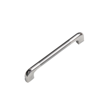Čvrsta ručka za vrata ormara i ladica od aluminijske legure, bijeli završetak, razmak rupa 96/128 mm