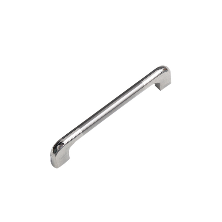 Čvrsta ručka za vrata ormara i ladica od aluminijske legure, bijeli završetak, razmak rupa 96/128 mm