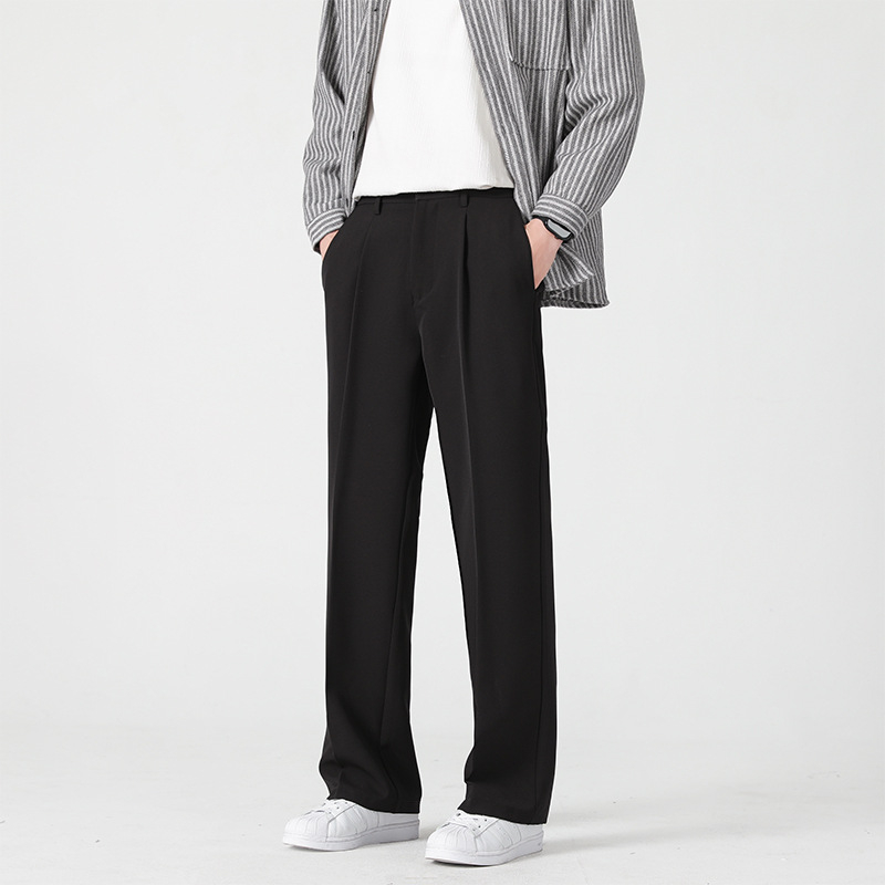 Muške široke hlače za ljeto, opušteni ravni kroj, duge, američki high-street stil