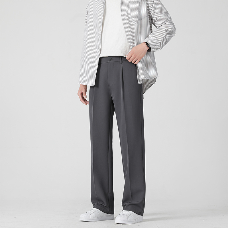 Muške široke hlače za ljeto, opušteni ravni kroj, duge, američki high-street stil