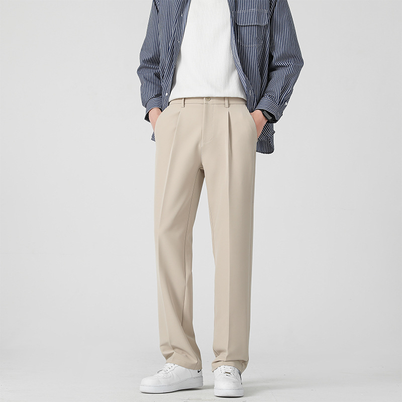 Muške široke hlače za ljeto, opušteni ravni kroj, duge, američki high-street stil