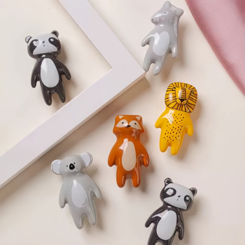 Keramička ručka za dječji ormar, Panda, sferičnog oblika
