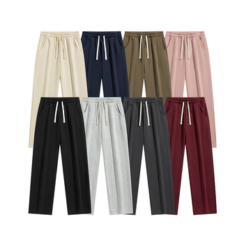 Férfiak plusz méretű sportos nadrág, laza fazon, egyenes szabás, őszre