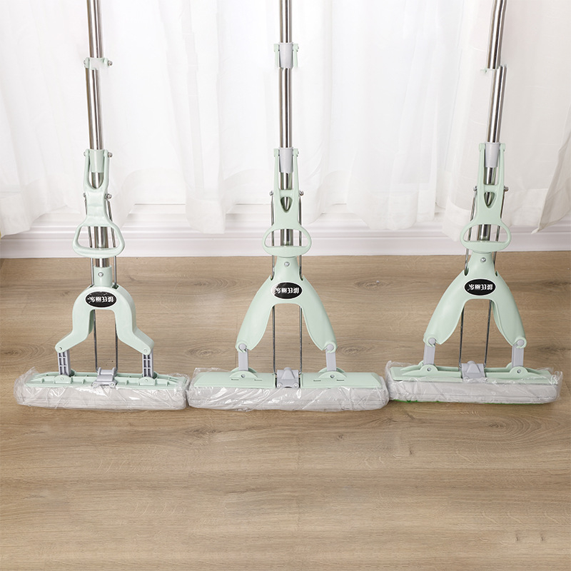 Neng's Lidong kućni mop, glava 28 cm, teleskopski, mokro i suho čišćenje, ljepila pamuk vlakna