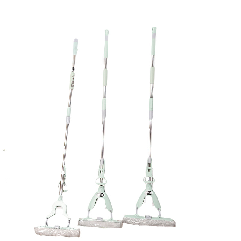 Neng's Lidong kućni mop, glava 28 cm, teleskopski, mokro i suho čišćenje, ljepila pamuk vlakna