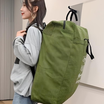 Platneni ruksak velikog kapaciteta za putovanja i preseljenje, prenosna torba za deke