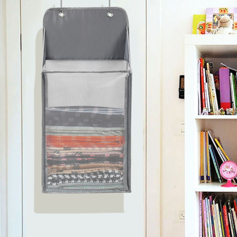 Vješalica za vrata za odlaganje odjeće i hlača, organizator garderobe s džepom za prljavo rublje