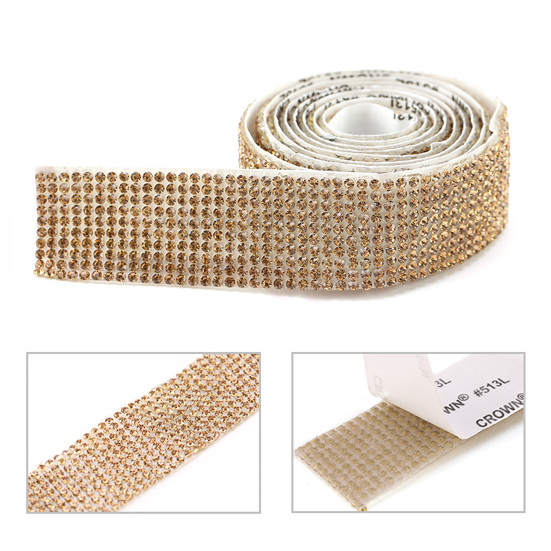 Samoljepljiva traka s kristalima za odjeću, DIY ukras
