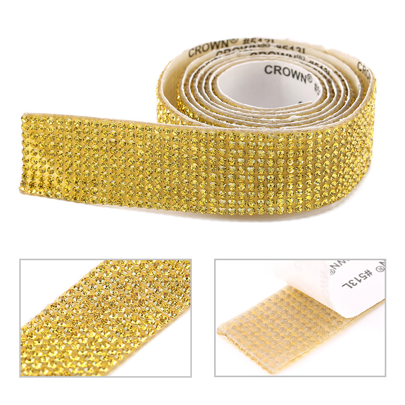 Samoljepljiva traka s kristalima za odjeću, DIY ukras