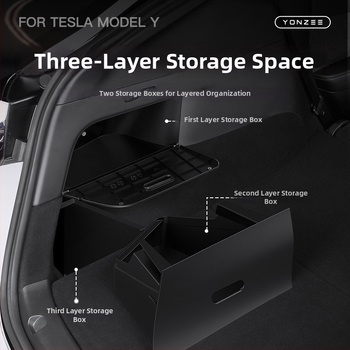 Bočna kutija za pohranu u prtljažniku s magnetskim izvučenjem za Tesla Model Y