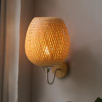 Nova zidna lampa od bambusa u novokineskom stilu, japanski stil lampu za spavaću sobu, Zen hodnik i čajna soba rasvjeta, pastoralno osvjetljenje
