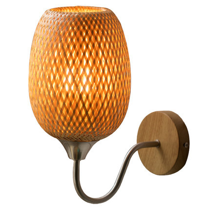 Nova zidna lampa od bambusa u novokineskom stilu, japanski stil lampu za spavaću sobu, Zen hodnik i čajna soba rasvjeta, pastoralno osvjetljenje