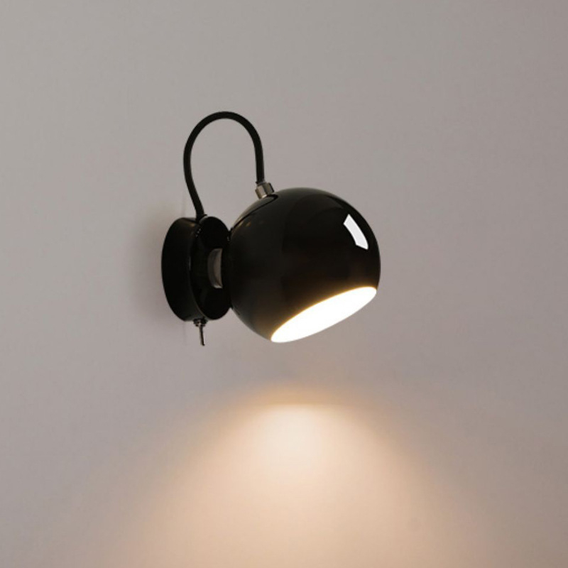 Skandinavska magnetska rotirajuća kuglična zidna lampa za dječju sobu, minimalistično svjetlo za stol i noćno svjetlo