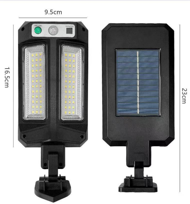 Integrirana solarna lampa za vrt sa senzorom pokreta i kontrolom osvjetljenja, COB zidna svjetiljka s daljinskim upravljačem, vodootporna