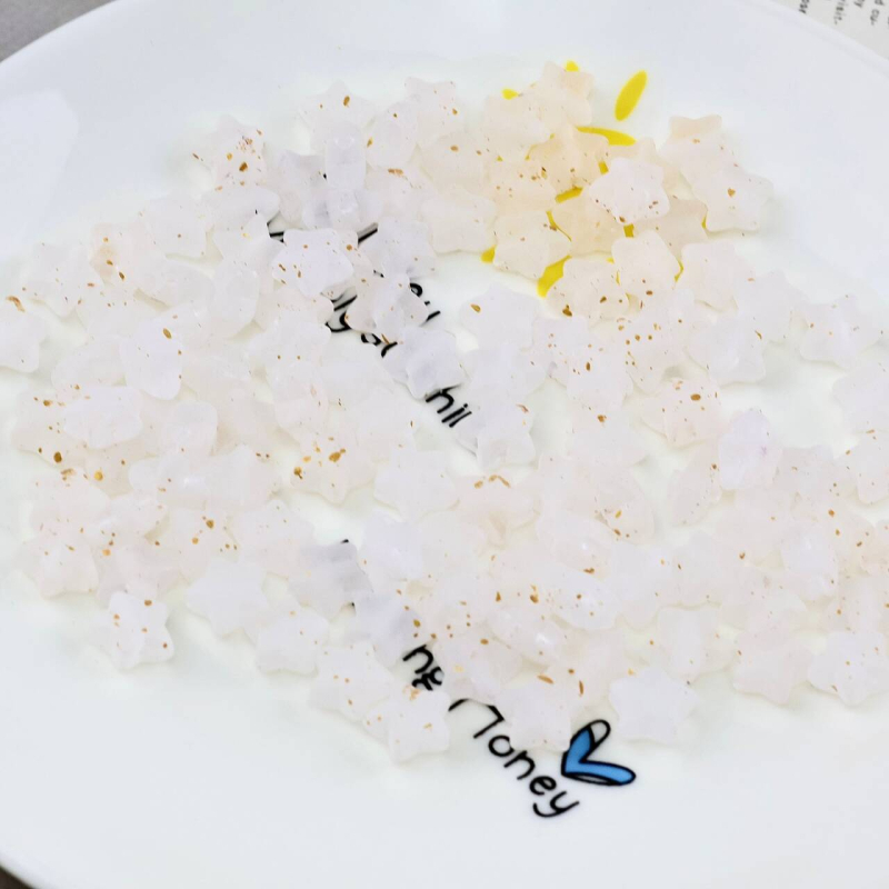 8 mm akrilne zvjezdice s petokrakom za DIY nakit — perle za kosu, ogrlice, naušnice i narukvice