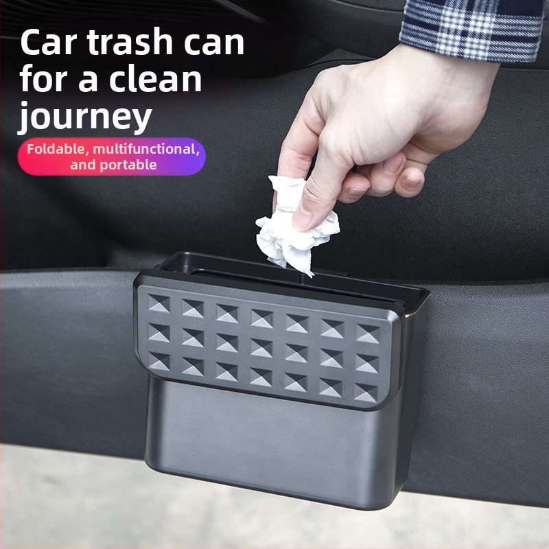 Auto organizator s poklopcem – vodootporan kanta za smeće i držač kišobrana, viseći tip
