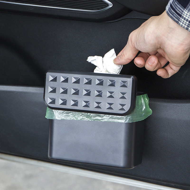 Auto organizator s poklopcem – vodootporan kanta za smeće i držač kišobrana, viseći tip