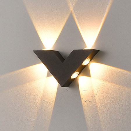 Vanjska LED zidna svjetiljka, nordičkog stila, kreativna hotelska zidna rasvjeta, ambijentalno osvjetljenje, dekorativno osvjetljenje dvorišta
