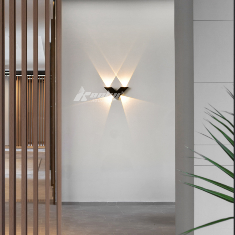 Vanjska LED zidna svjetiljka, nordičkog stila, kreativna hotelska zidna rasvjeta, ambijentalno osvjetljenje, dekorativno osvjetljenje dvorišta