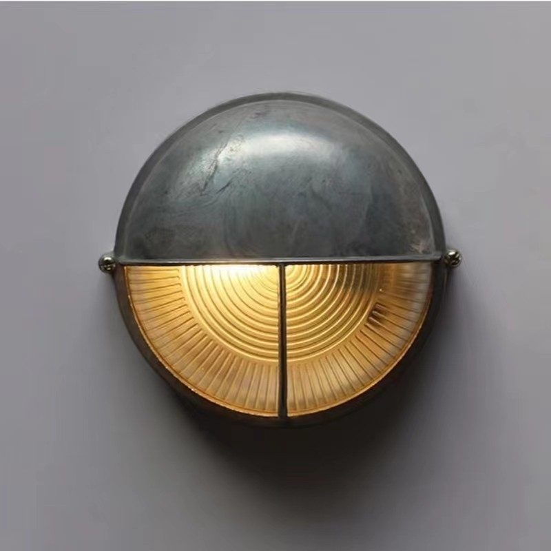 Vanjska LED zidna svjetiljka, vodootporna, američki retro industrijski stil, otporna na hrđu, lijevano aluminijsko kućište sa staklenom žaruljom