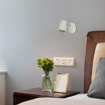 LED lampica za noćni ormarić s pomičnim ramom za čitanje — nordijski stil, moderni minimalistički, zidni