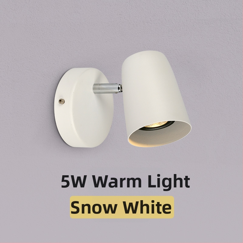 LED lampica za noćni ormarić s pomičnim ramom za čitanje — nordijski stil, moderni minimalistički, zidni