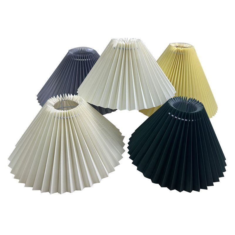 Tekstilni plisirani abažur za stolne lampe i lustere, sklopivi noćni abažur KD