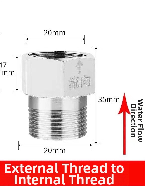 Spätný ventil pre toaletu z 304 nerezovej ocele, jednosmerný, vnútorný závit 1/2", hardvérové príslušenstvo