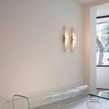 Stenska lampa Chen Xingyu dizajn – modern minimalistički stil, staklena retro svjetiljka za dnevni boravak, spavaću sobu i stubište