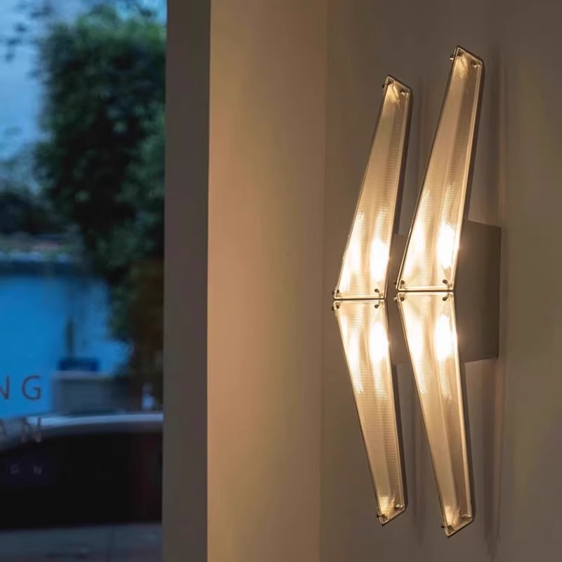 Stenska lampa Chen Xingyu dizajn – modern minimalistički stil, staklena retro svjetiljka za dnevni boravak, spavaću sobu i stubište