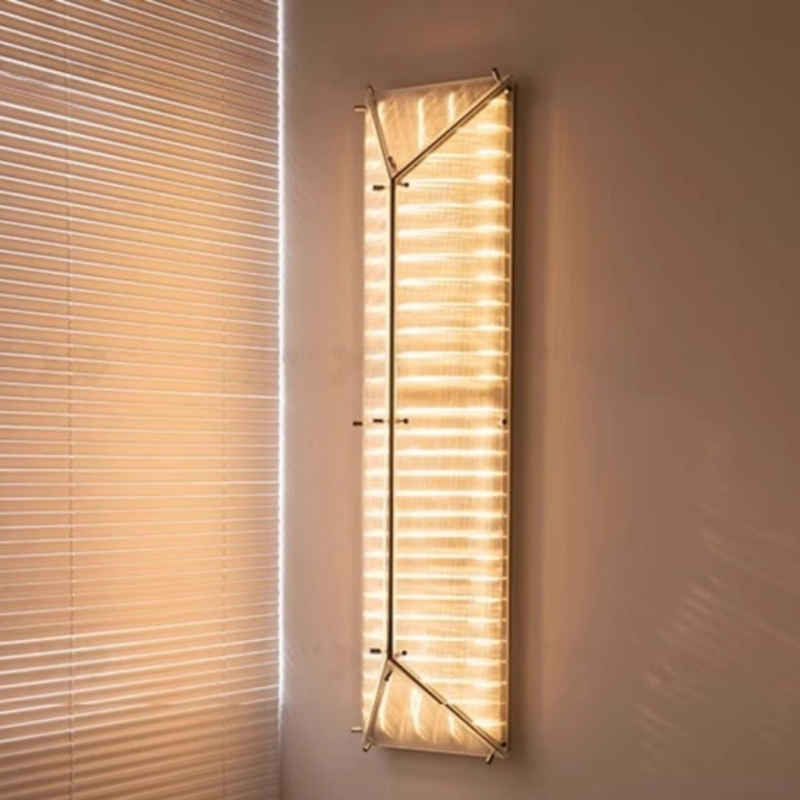 Stenska lampa Chen Xingyu dizajn – modern minimalistički stil, staklena retro svjetiljka za dnevni boravak, spavaću sobu i stubište