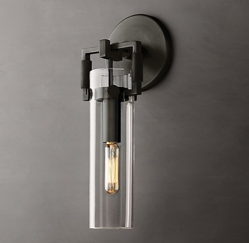 Moderna minimalistička zidna lampa od bakrenog stakla – nordijskog stila, pogodna za dnevni boravak i spavaću sobu.
