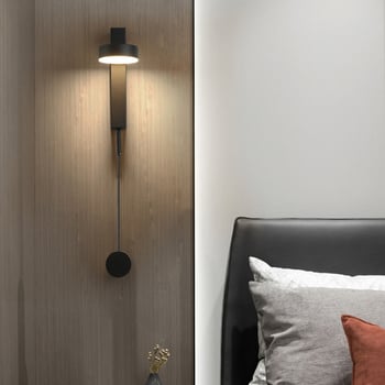 Skandinavska minimalistička moderna zidna lampa, dimmable LED rasvjeta za dnevni boravak, čitanje i spavaću sobu
