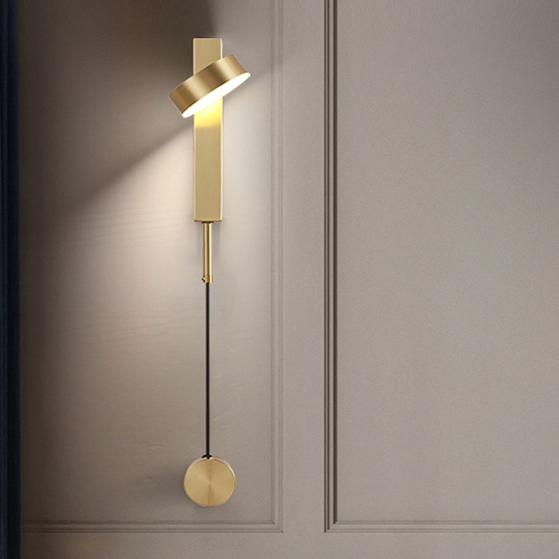 Skandinavska minimalistička moderna zidna lampa, dimmable LED rasvjeta za dnevni boravak, čitanje i spavaću sobu