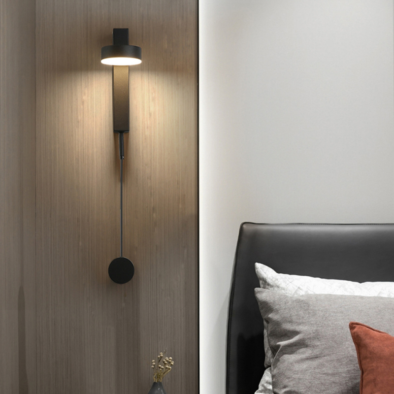Skandinavska minimalistička moderna zidna lampa, dimmable LED rasvjeta za dnevni boravak, čitanje i spavaću sobu