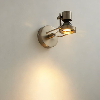 Zidna LED lampa u Bauhaus industrijskom stilu, od željeza, za kupaonicu i spavaću sobu