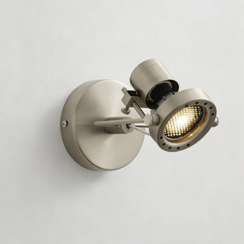 Zidna LED lampa u Bauhaus industrijskom stilu, od željeza, za kupaonicu i spavaću sobu