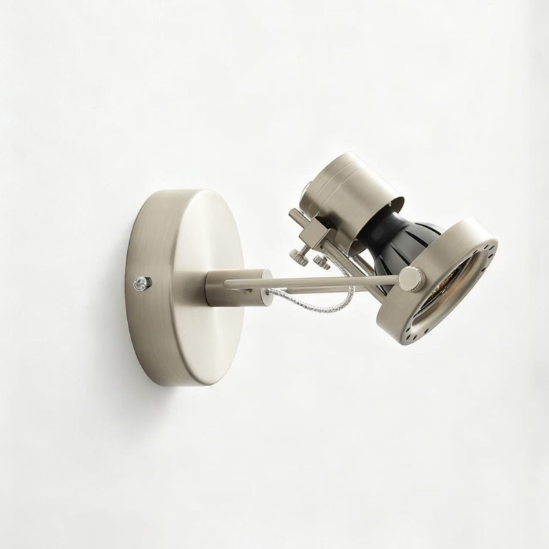 Zidna LED lampa u Bauhaus industrijskom stilu, od željeza, za kupaonicu i spavaću sobu