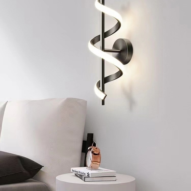 LED unutarnja zidna svjetiljka za pozadinu televizora, moderni minimalistički dizajn, aluminijsko kućište